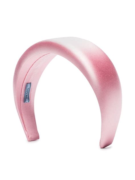 prada pink satin headband|Prada Silk Satin Headband .